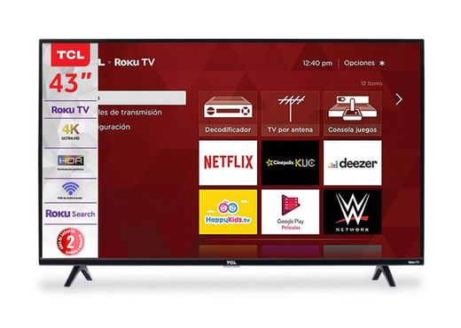 Pantalla Smart Tv Led Tcl 43 Pulgadas