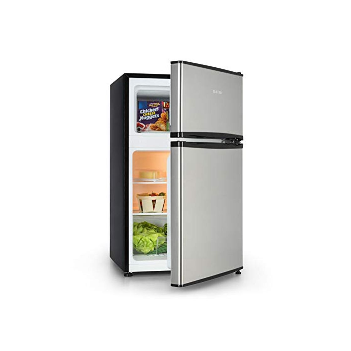Social Klarstein Big Daddy Cool Nevera con congelador - Refrigerador, 90 litros de