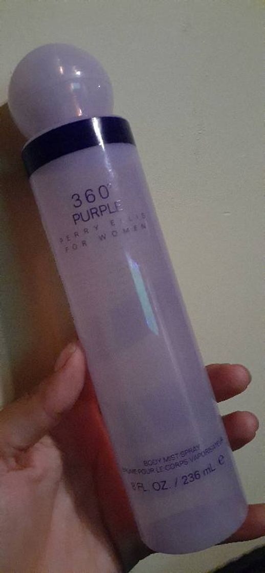 Social 360 purple body mist spray.