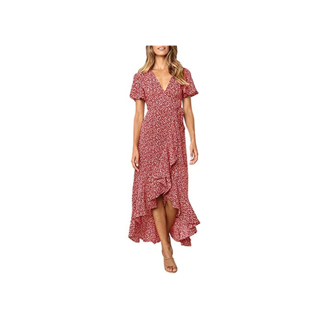 Moda Vestido Florals Mujer