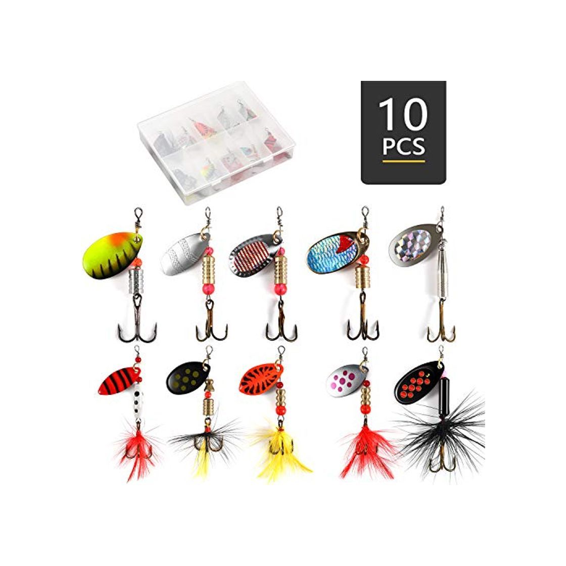 Social Magreel Señuelos de Pesca Cebos para Pescar Spinner Flotantes de Superficie con