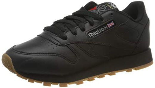 Reebok Classic Leather Zapatillas, Mujer, Negro