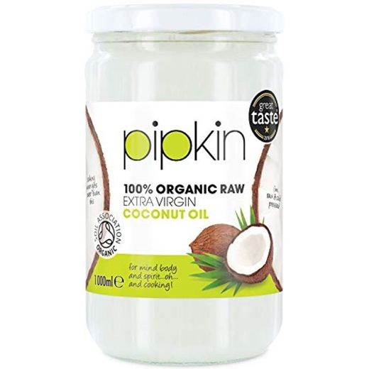 pipkin Aceite de Coco 100% Orgánico, Natural, Virgen Extra Puro. Aceite de