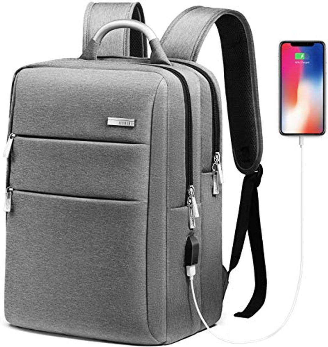 Electronic HOMIEE Mochila para Computadora Portátil de 15.6 Pulgadas con Puerto de Carga