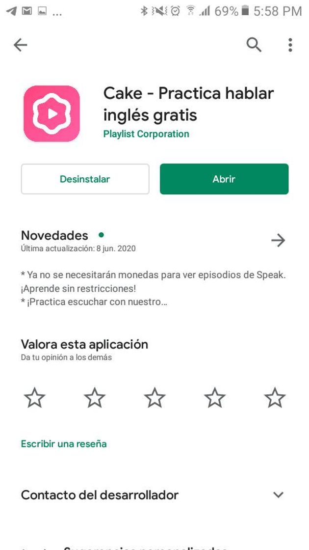 App Aplicación para aprender ingles, muy buena