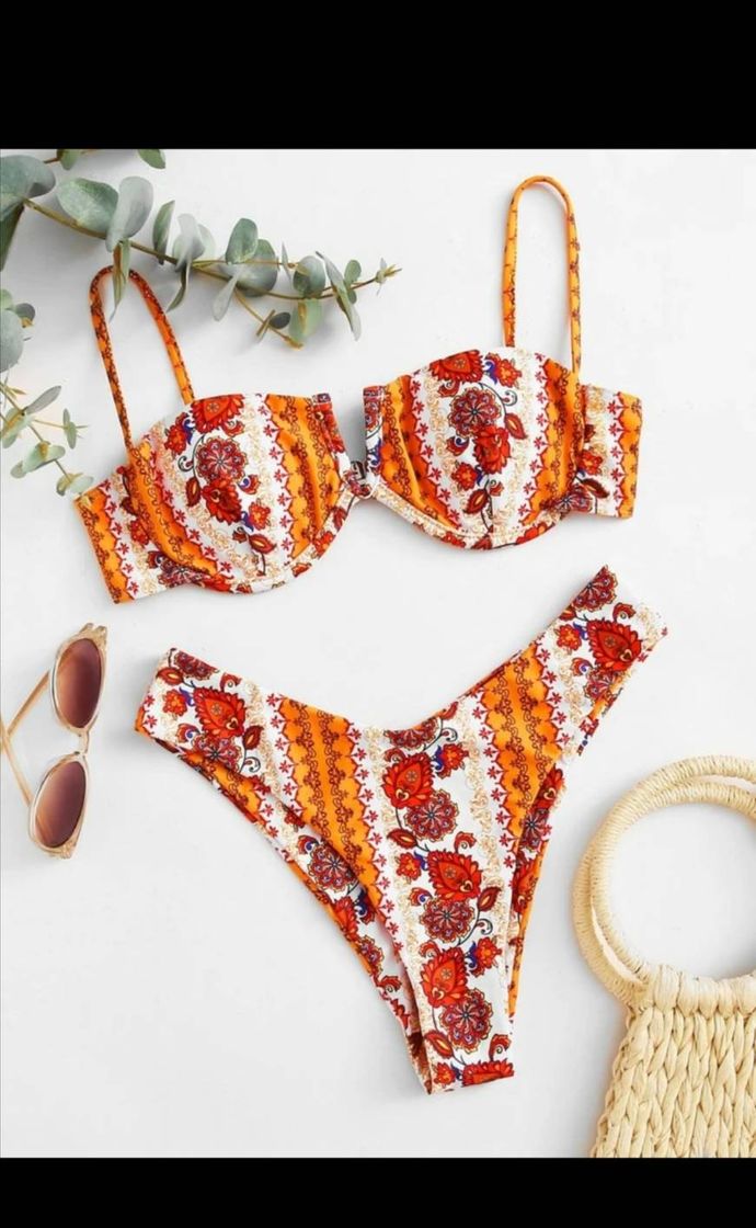 Moda Bikini anaranjado 