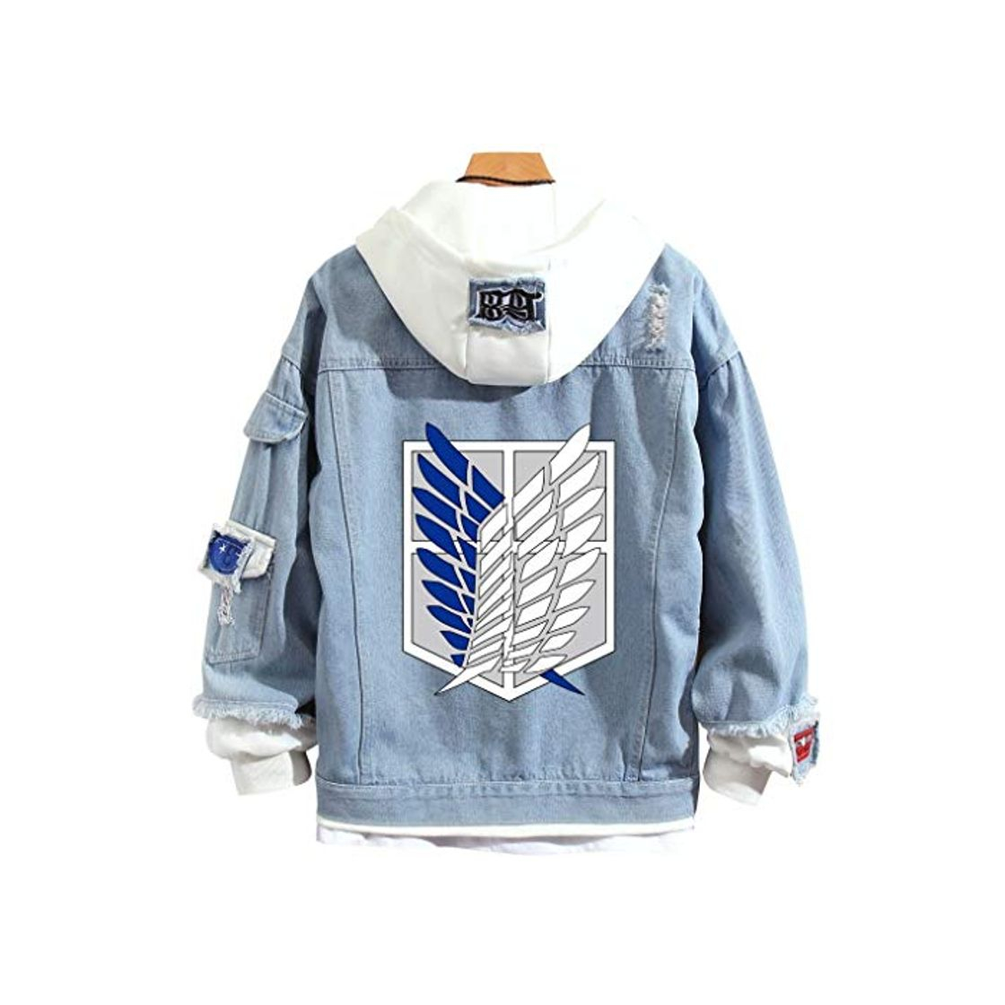 Social Chaqueta de Mujer Attack on Titan Sudaderas con Capucha Unisex Chaqueta Vaquera