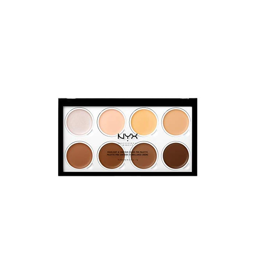 Social NYX Professional Makeup Paleta de contouring Highlight & Contour Cream Pro Palette