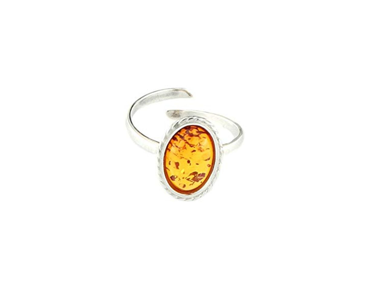 Social Magicmoon - Anillo ajustable para mujer de plata 925 rodiada con montura