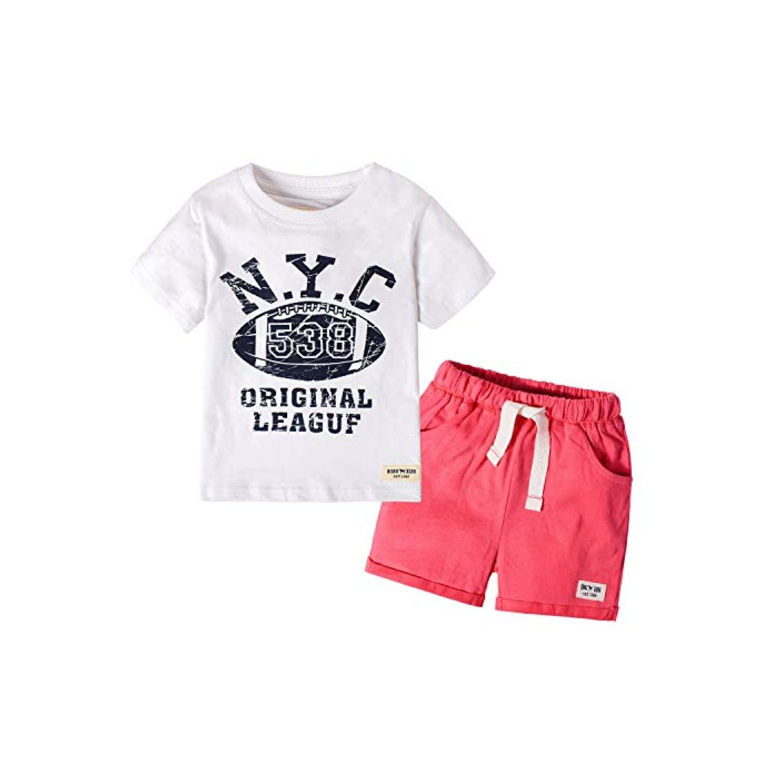 Fashion Nwada Conjunto Niño Verano Ropa Deportivo Camiseta y Pantalon Corto Pijama Chandal