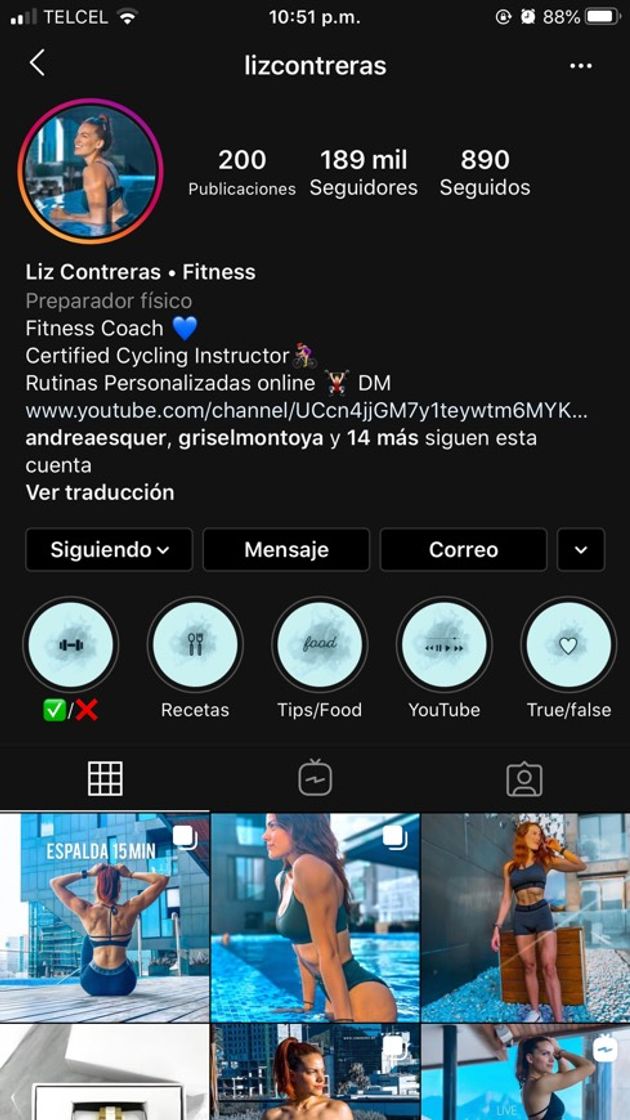 Moda Cuenta de Instagram con rutinas y entrenamientos 💪🏼 