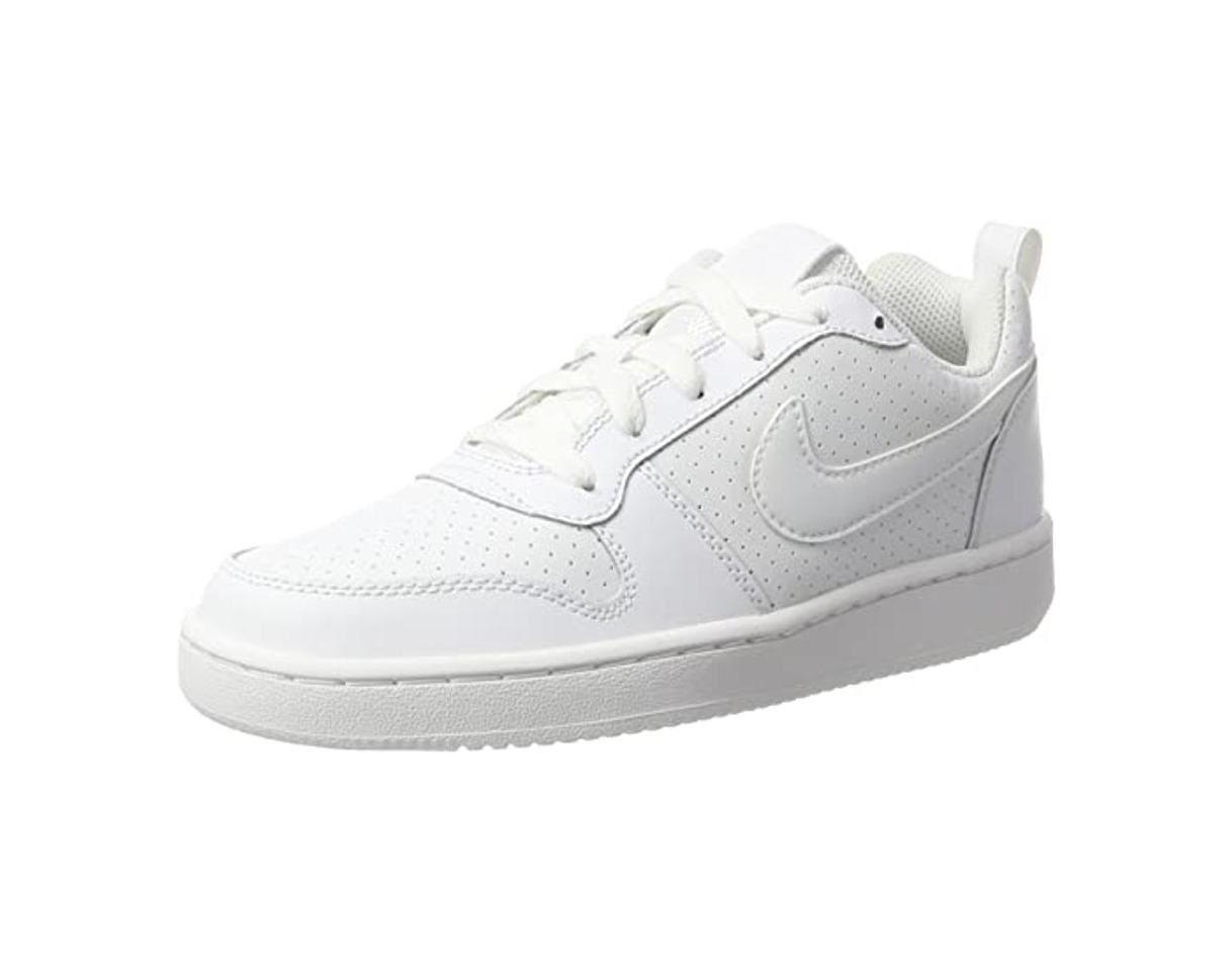 Moda Nike Court Borough Low 2, Zapatillas de Baloncesto para Niños, Blanco