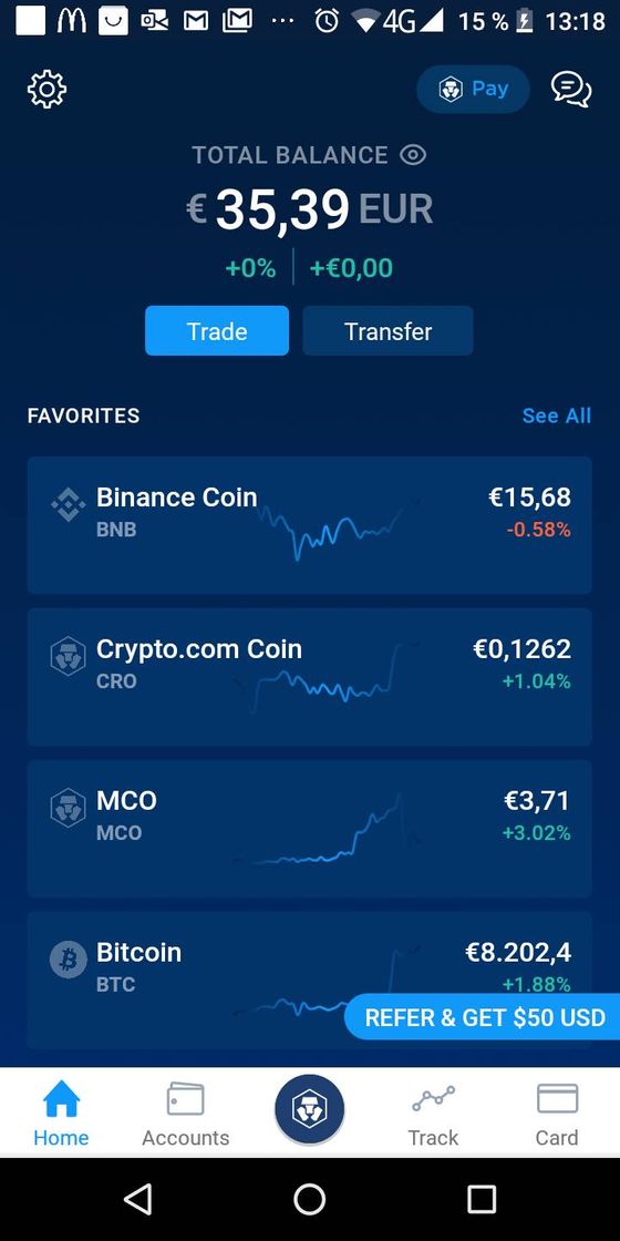 Aplicación  Place to Buy, Sell and Pay with Crypto refer:  md6m4cac82