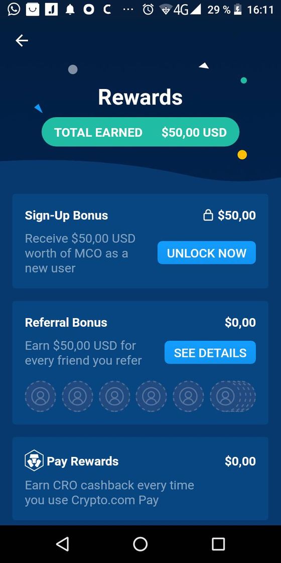 Aplicación Crypto gana compra vende