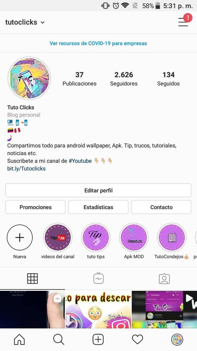 Instagram TutoClicks