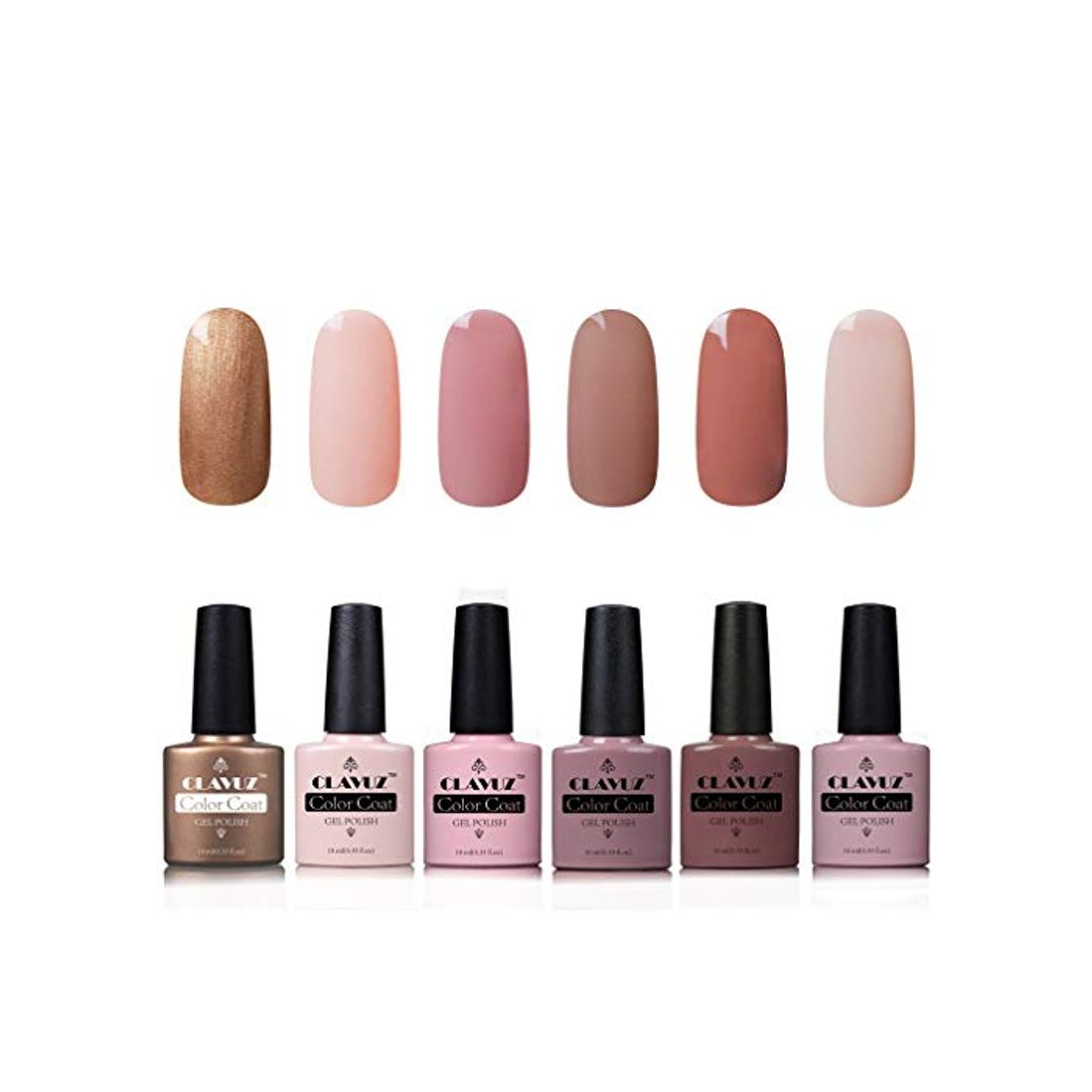 Social Esmalte Semipermanente de Uñas en Gel UV LED Esmalte de Uñas 6pcs