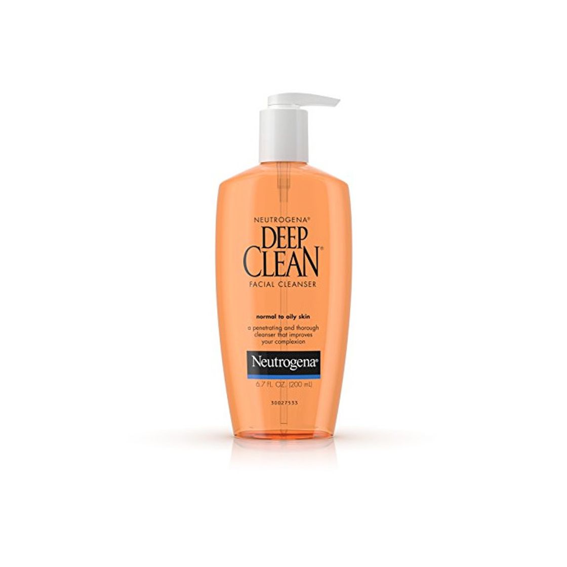 Social Neutrogena Deep Clean Facial Cleanser, Normal to Oily Skin, 6.7 Ounce