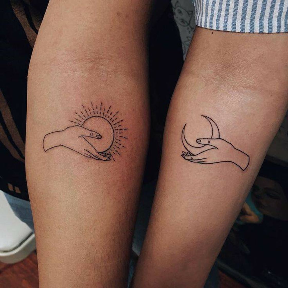 Moda Tatoos minimalistas 🌃 ( Dupla) 👭