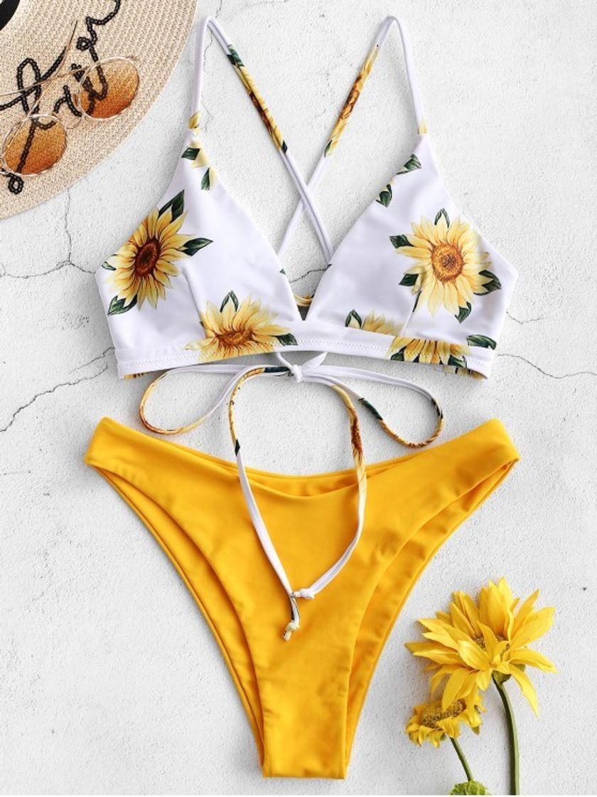 Product Zaful sunflower criss cross 