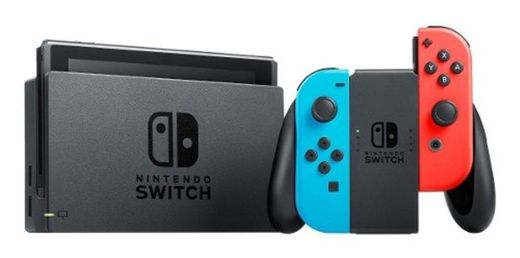 Nintendo Switch 32GB Standard rojo neón, azul neón y negro ...