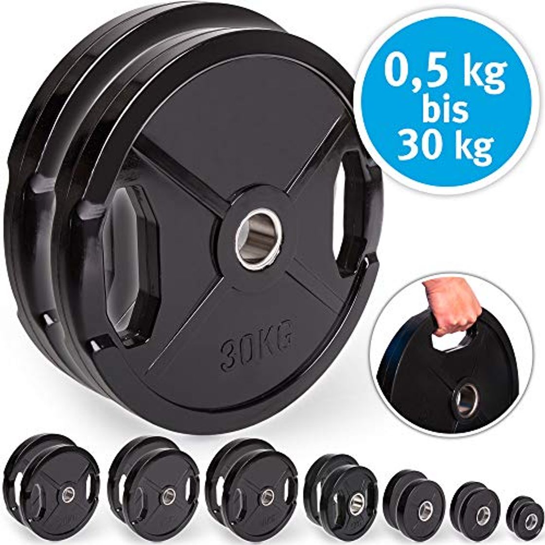 Social C.P. Sports Olympiascheiben - Par de Discos de Pesas de Goma