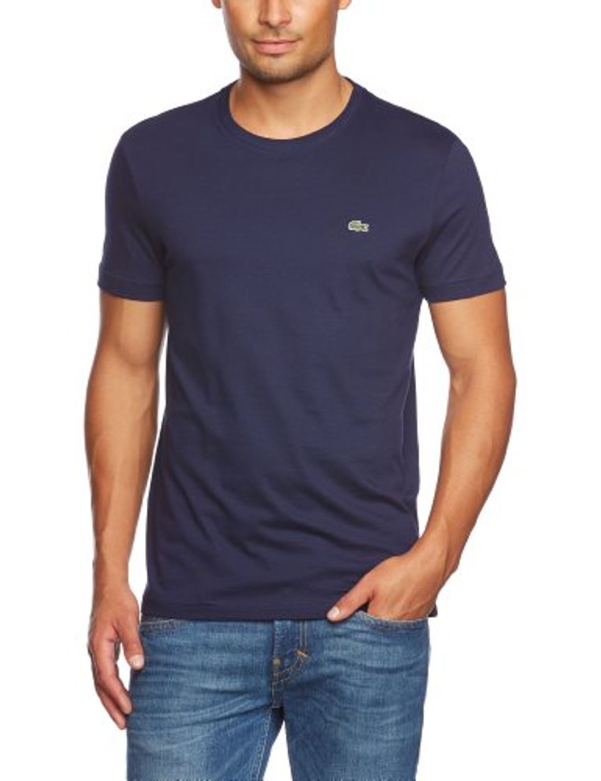 Moda Lacoste - Camiseta con Cuello Redondo de Manga Corta para Hombre