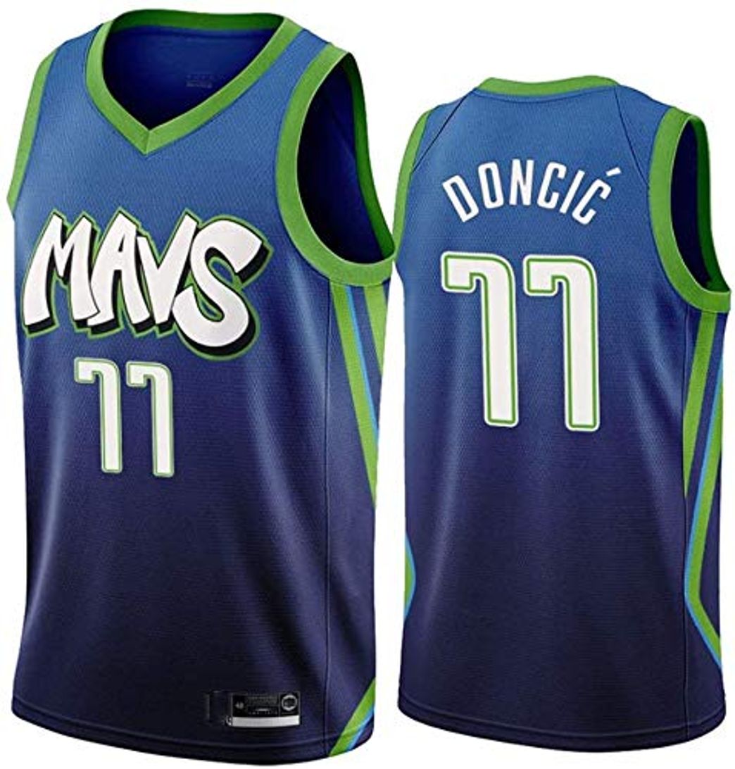 Products DCCSport Hombre Ropa de Baloncesto Dallas Mavericks 77 Doncic Jersey Camiseta de