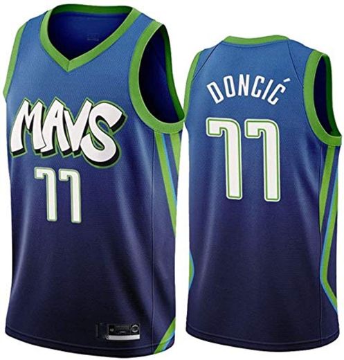 DCCSport Hombre Ropa de Baloncesto Dallas Mavericks 77 Doncic Jersey Camiseta de