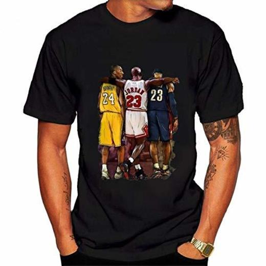 Playera de Manga Corta para Hombre NBA Lebron James Kobe Bryant Michael