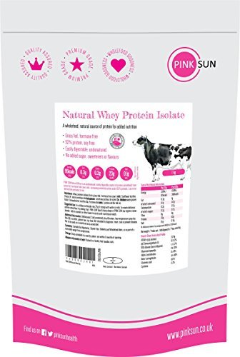 Producto PINK SUN Natural Whey Aislado de Proteína de Suero 1kg Hierba Alimentada