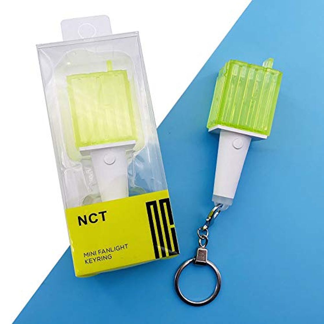 Fashion Kpop NCT mini light stick KeyChain colgante de luz colgante light stick