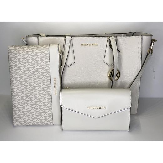 Cartera blanca Michael kors