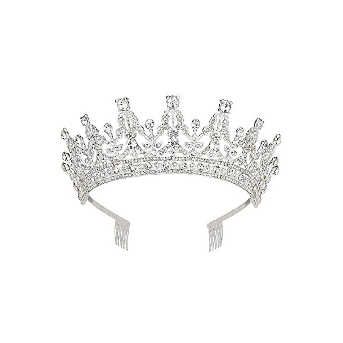 Social Makone Wedding Tiara Bridal Tiara Crystal Rhinestones Tiara Crown con Peine para