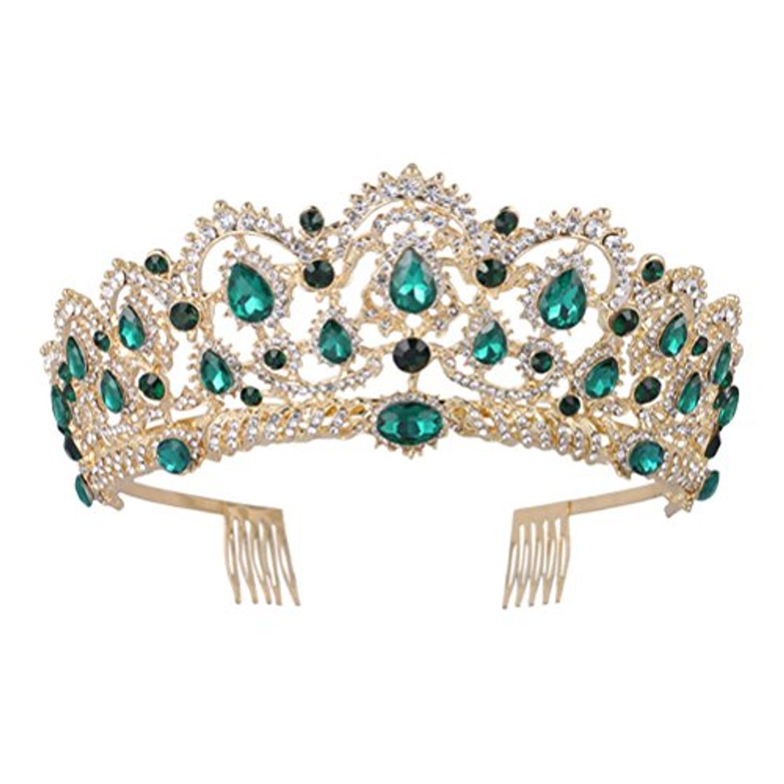 Lugar Frcolor Corona de Reina, Corona de Cristal Rhinestone de Venda de Vendimia,