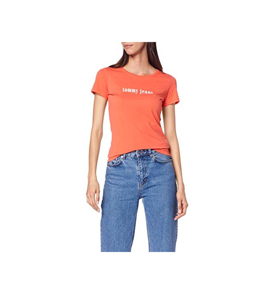 Moda Tommy Hilfiger Essential Slim tee Camiseta, Rojo