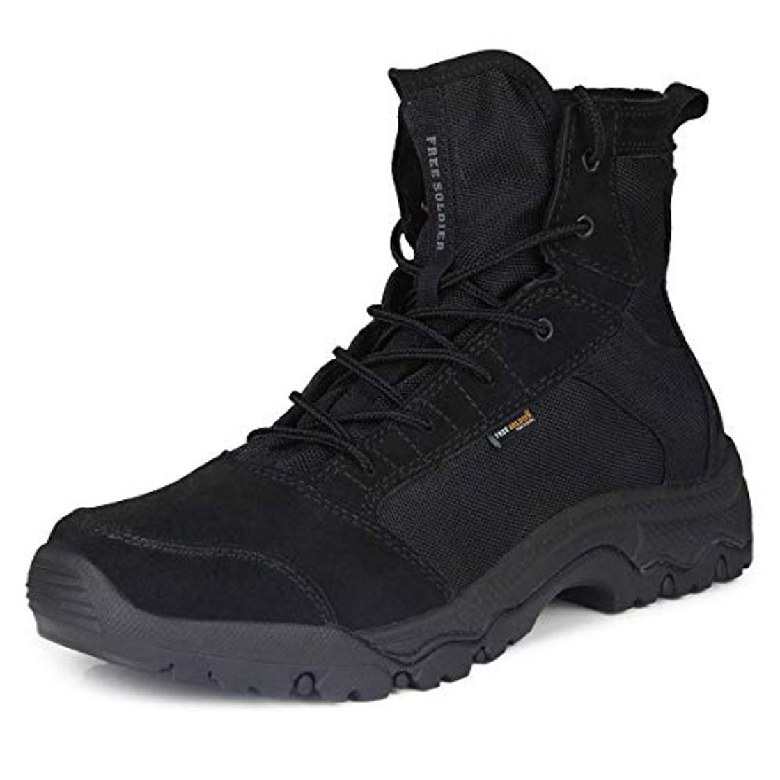 Moda FREE SOLDIER Botas Tacticas Botas de Seguridad Hombre Trabajo Botas Transpirables Ultraligeras