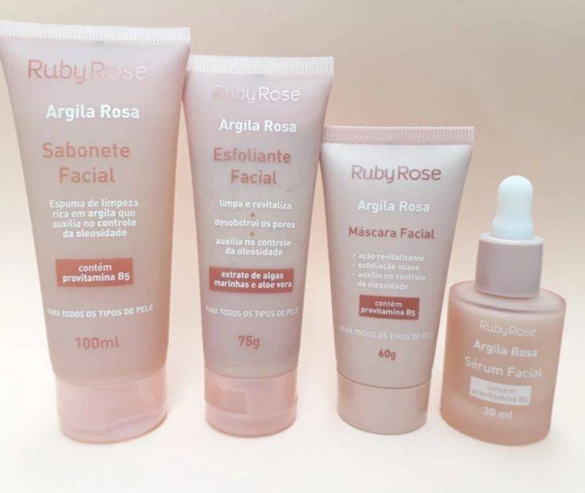 Moda Kit Argila Rosa Facial - Ruby Rose 