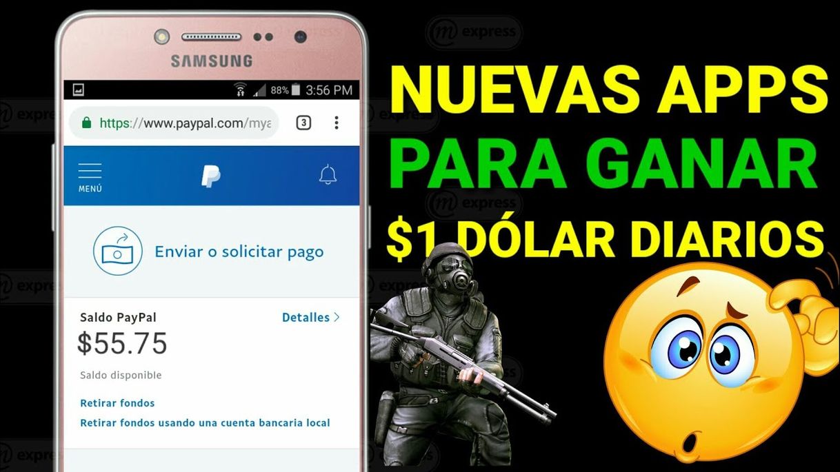 App App para ganar dolares para PeyPal 