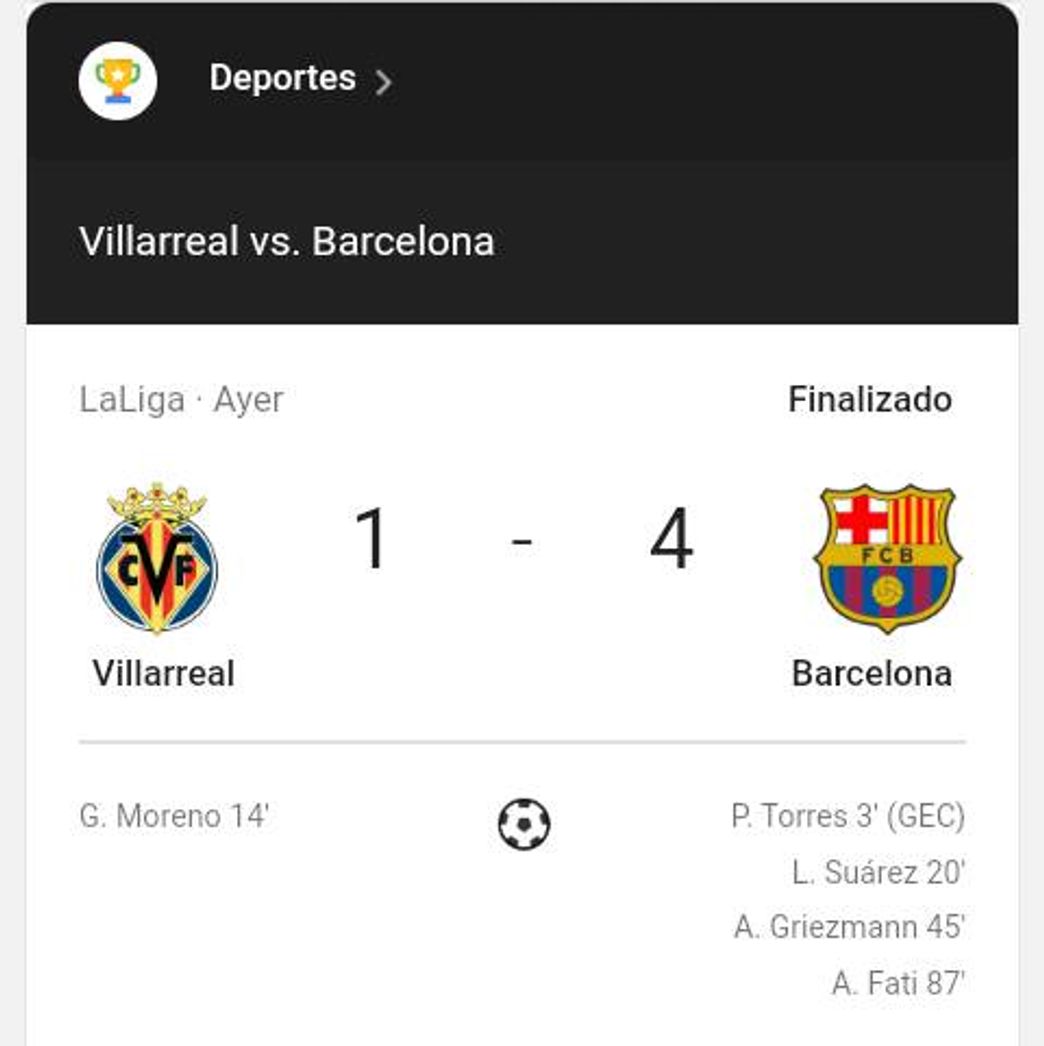 Fashion Barcelona vs Villareal 