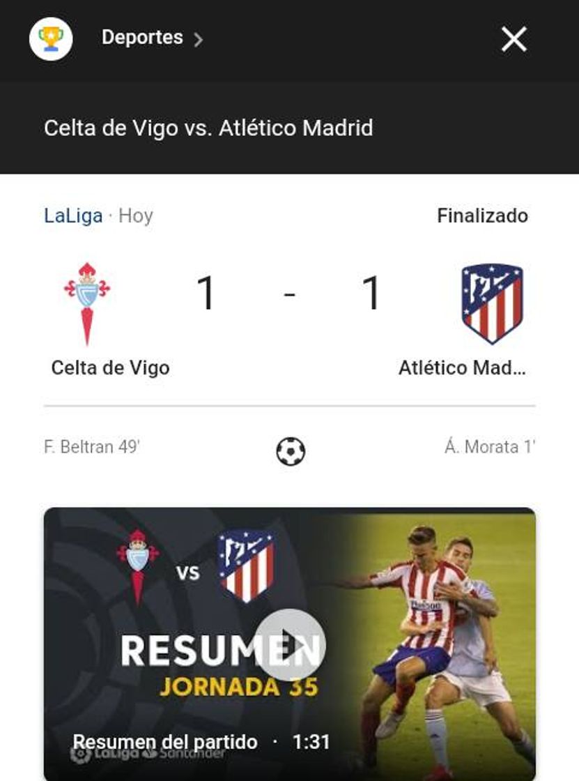 Fashion Celta de Vigo vs Atlético Madrid