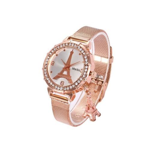 TCEPFS Banda de Oro Rosa Relojes de Acero Inoxidable Mujeres Top Brand