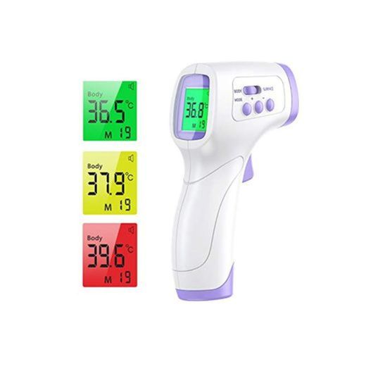 Termometro Infrarrojos médico sin contacto IDOIT Termómetro de frente infrarrojo laser precisa digital y rápida para adultos niños bebé y hogar