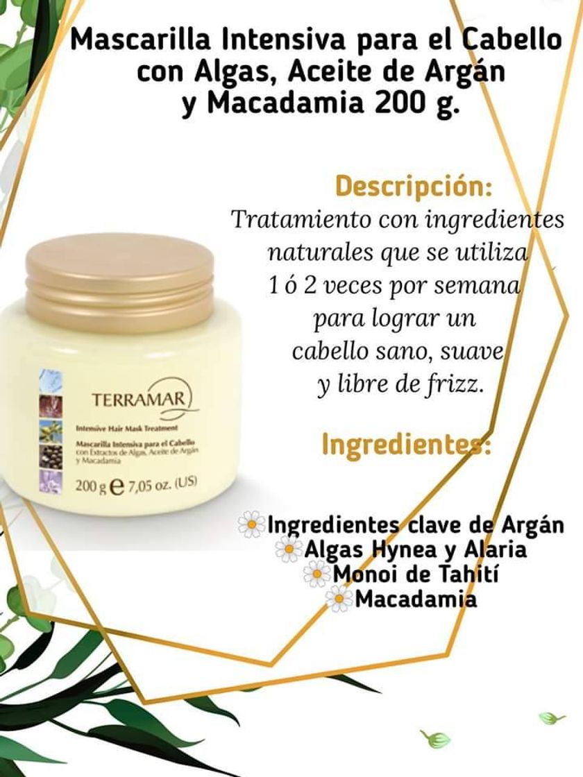 Fashion Mascarilla intensiva para cabello by Terramar