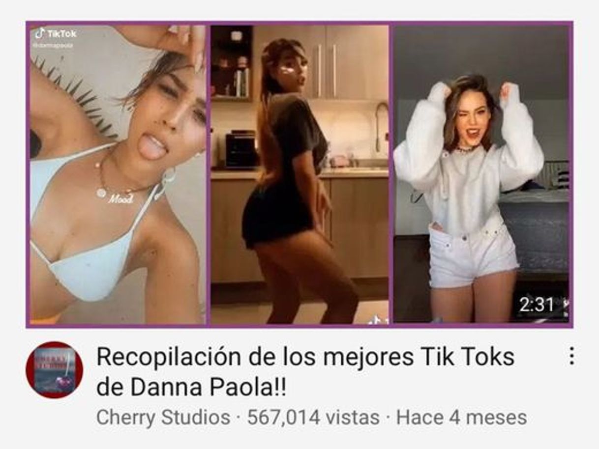 Moda Recopilación de los mejores Tik Toks de Danna Paola!! - YouTube