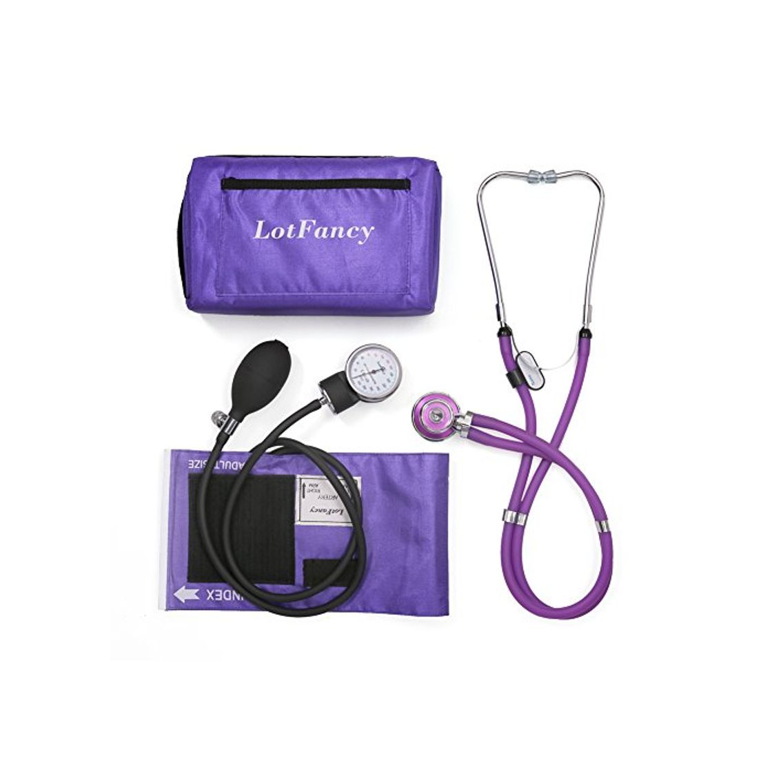 Social LotFancy Esfigmomanómetro Aneroide Profesional con Dual Estetoscopios