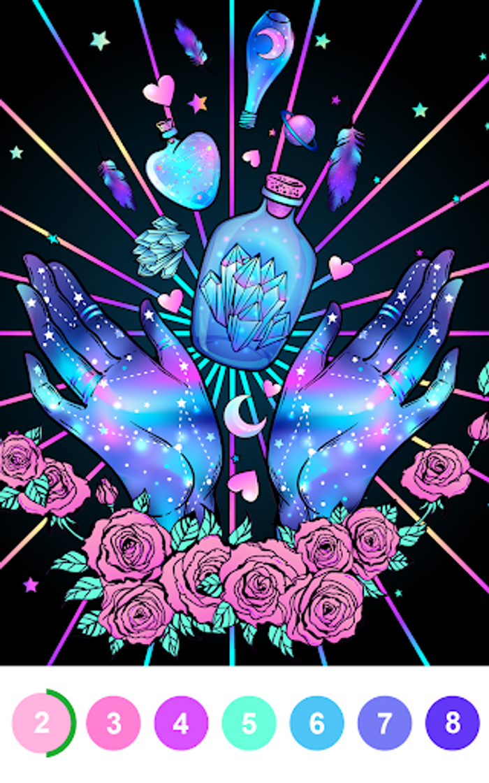 Pintar por número, libro de colorear gratis.