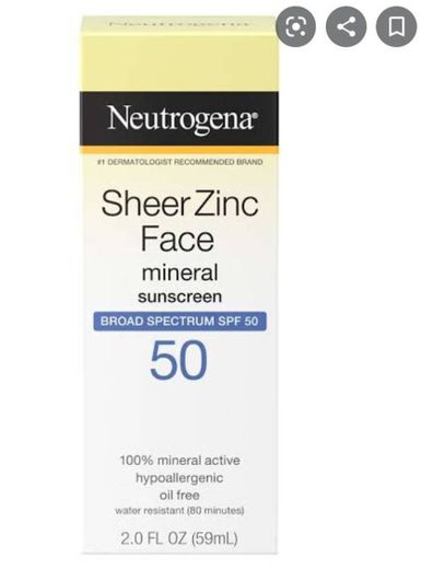 Neutrogena Sunscreen Sheer-Zinc