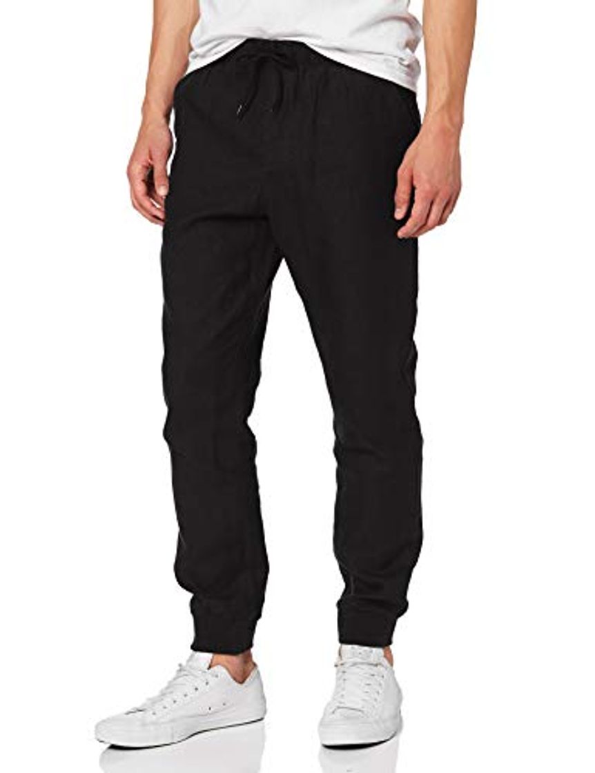 Fashion Marca Amazon - MERAKI Joggers Hombre, Negro