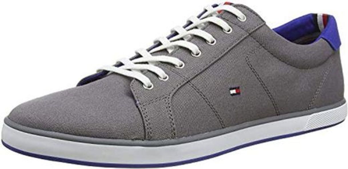 Social Tommy Hilfiger H2285ARLOW 1D, Zapatillas para Hombre, Gris