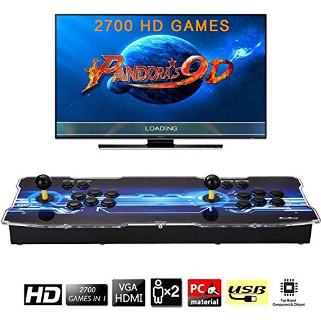 Social [Arcade Game Console 2700] Pandora Box 9D 2700 Juegos Retro Consola maquina